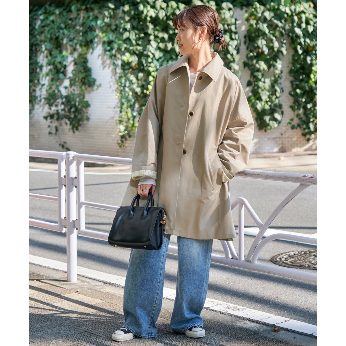 T/Cギャバジンステンカラーコート | スピック＆スパン(Spick and Span