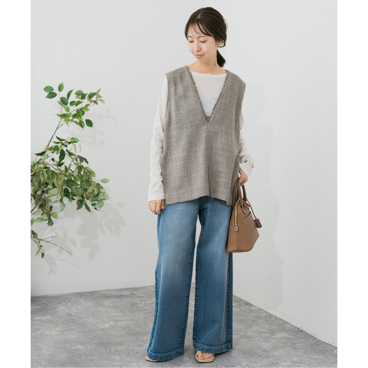 Spick & Span リネンブレンドツイードベスト未使用品 Spick & Span｜リネンブレンドツイードベスト | Rakuten Fashion