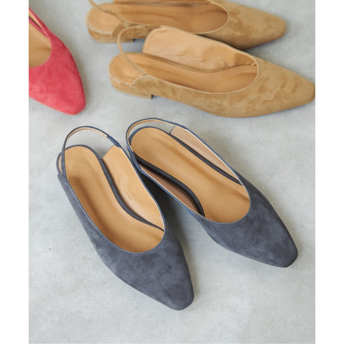 spick&span 黒 ベルベット リボン付き フラットシューズ　36サイズ spick&span 黒 ベルベット リボン付き フラットシューズ 36サイズ