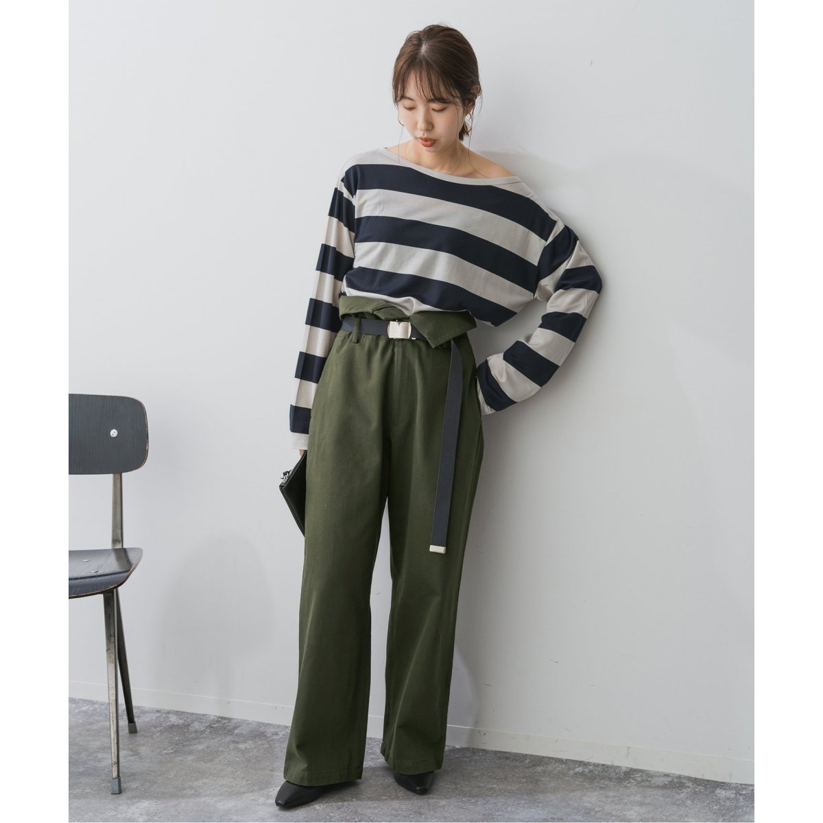 Higuchi*S2WAYハイウエストパンツ | スピック＆スパン(Spick and