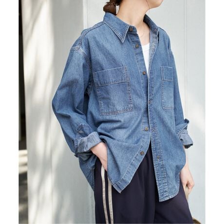 WEB限定 / 追加》ライトオンスデニムシャツ | スピック＆スパン(Spick 