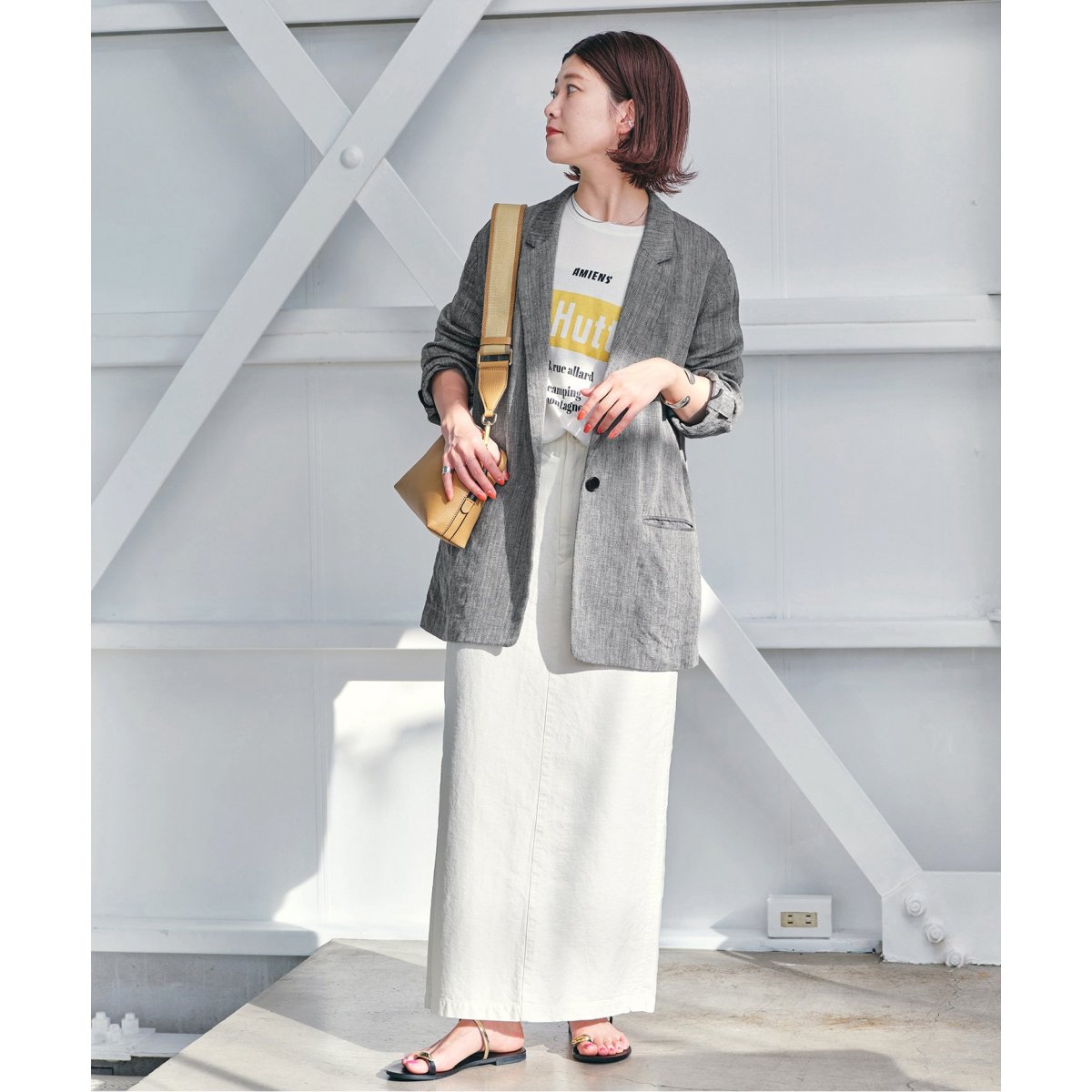 追加》リネンエアリージャケット | スピック＆スパン(Spick and Span