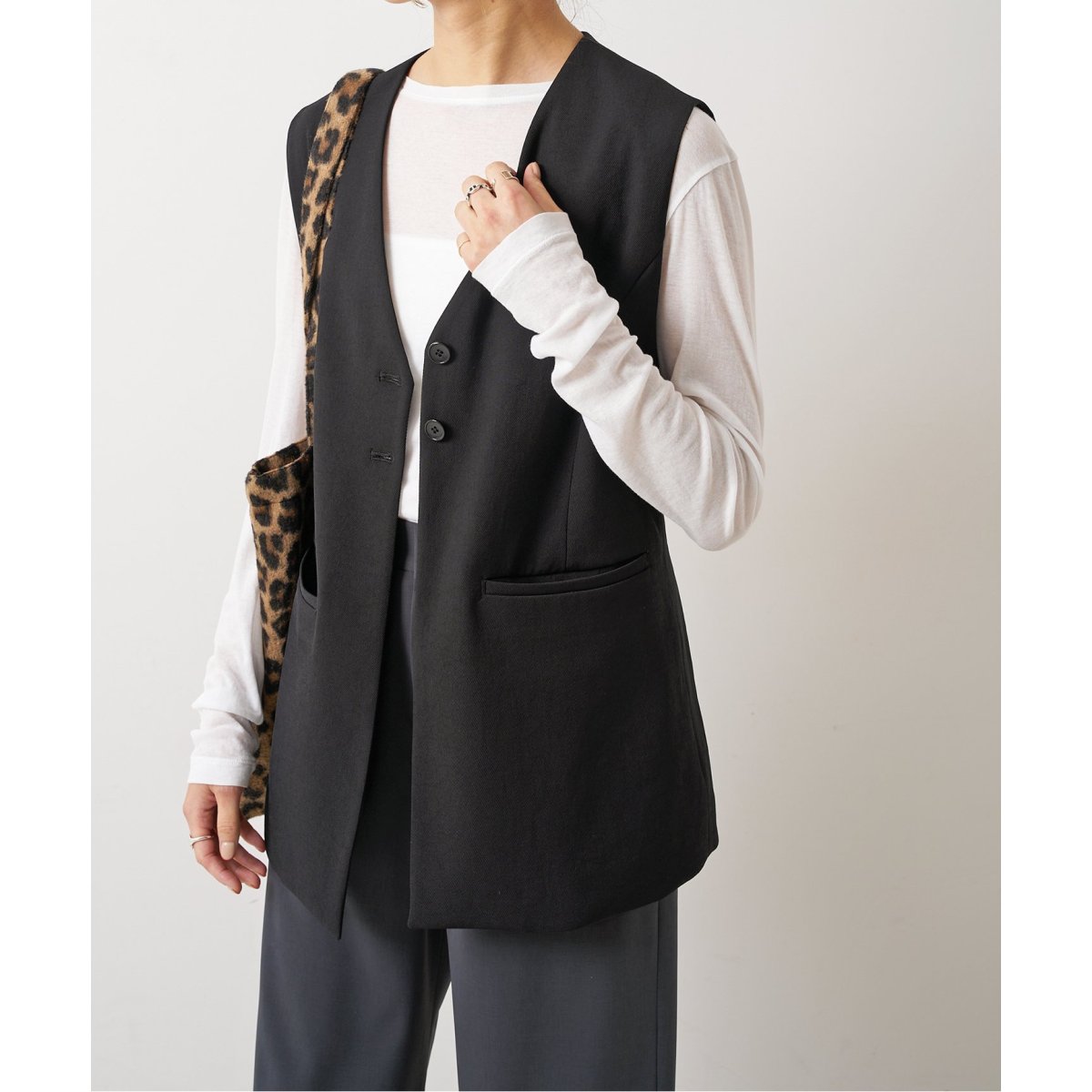 【Spick&Span】PEカルゼVカラージレ 追加》PEカルゼVカラージレ | スピック＆スパン(Spick and Span