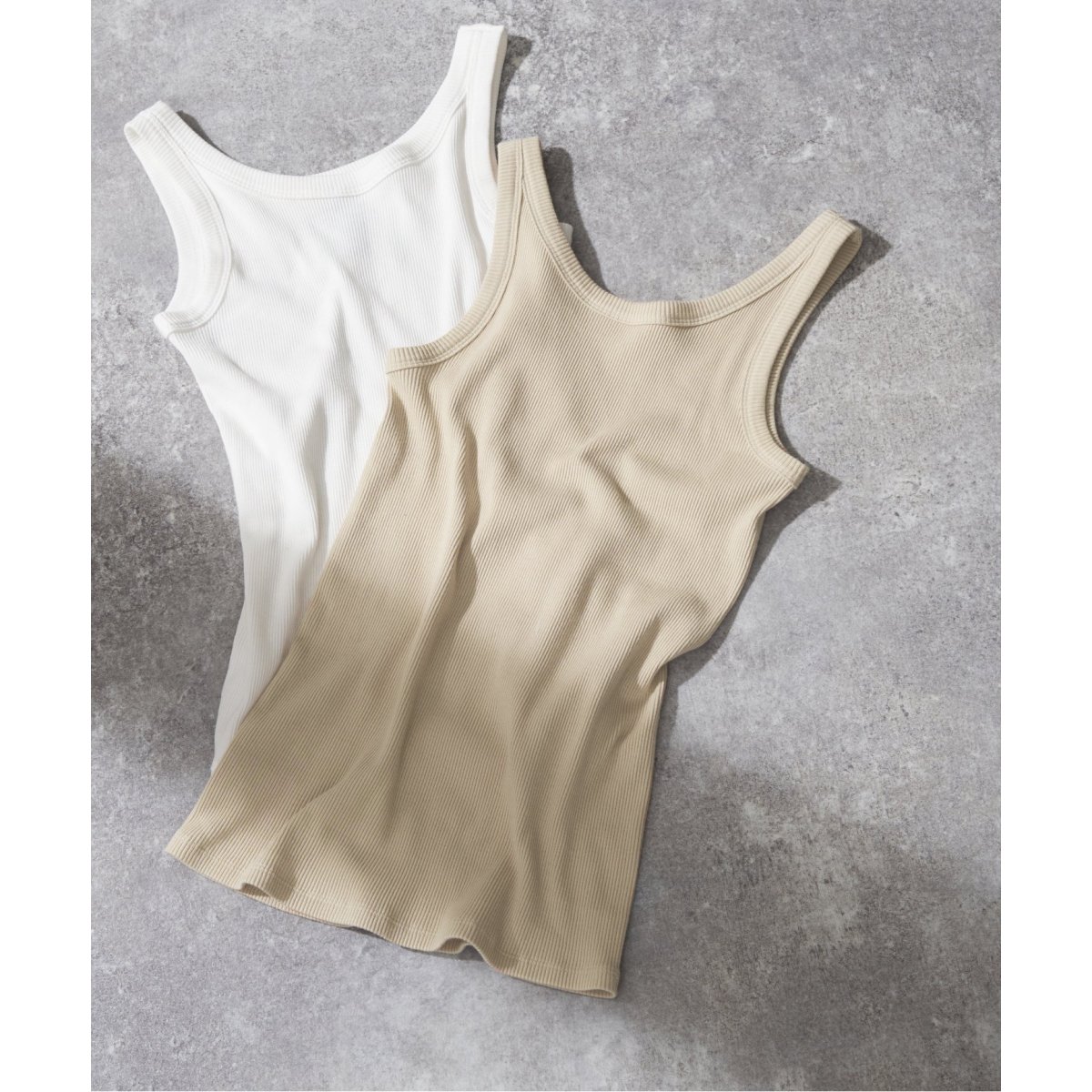 追加》甘撚テレコアメスリタンク | スピック＆スパン(Spick and