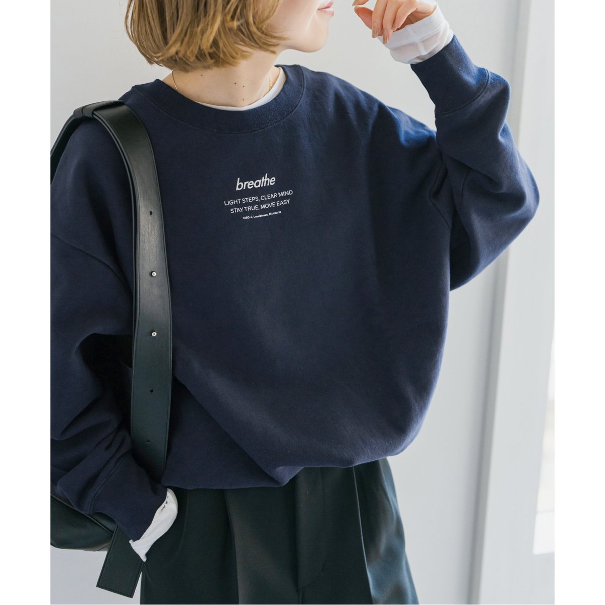 Spick and span ロゴスウェット Spick＆Span トレーナー スウェット ロゴスウェット レディース