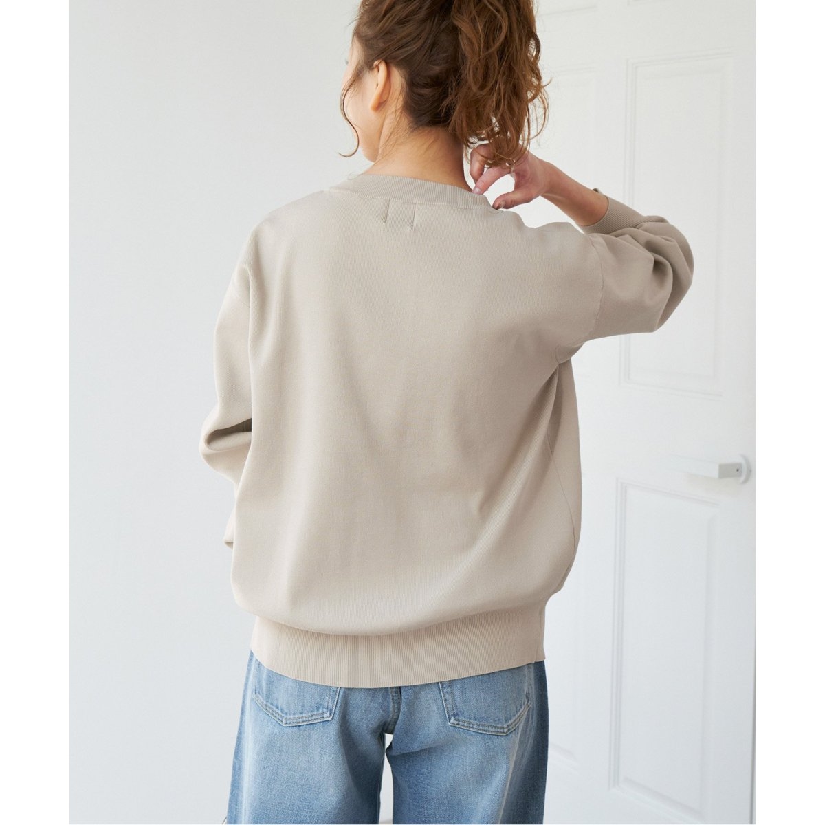 【最終値下げ】Spick and Span ウォッシャブクルーネックカーディガン WEB限定追加予約》ウォッシャブルクルーネックカーディガン