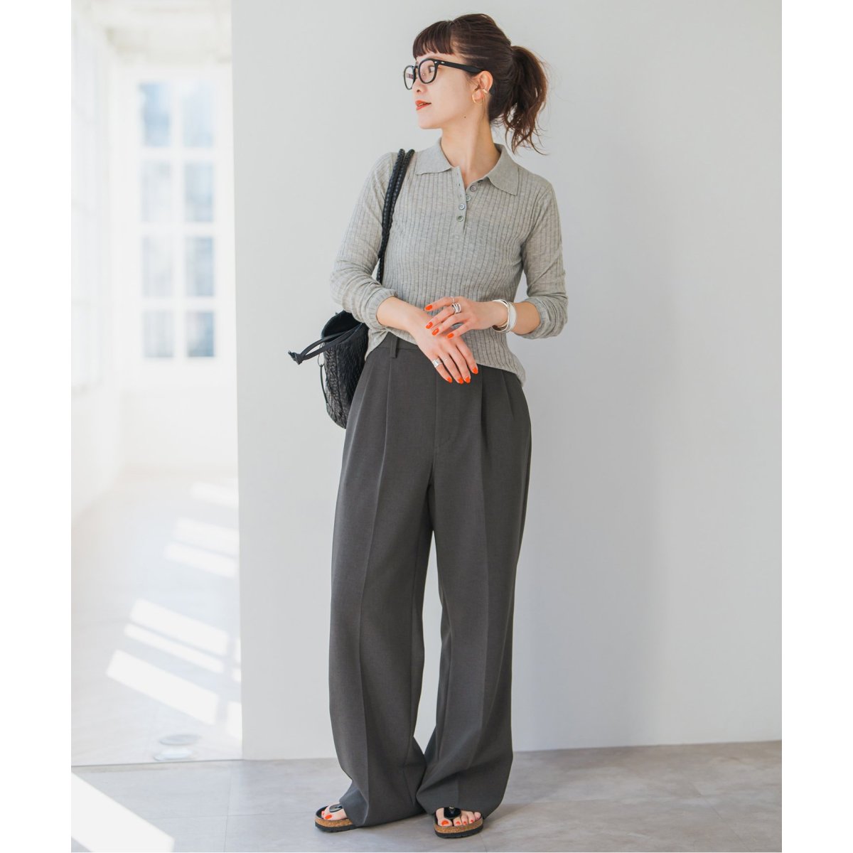 追加2》ダブルクロスツータックパンツ | スピック＆スパン(Spick and