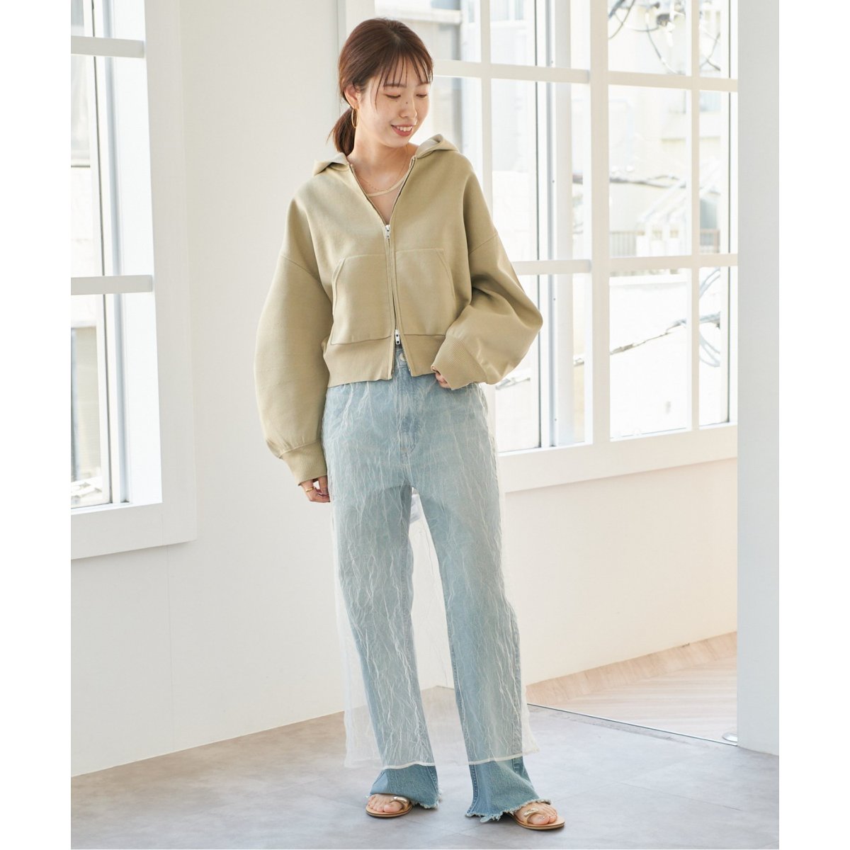 ミラノリブニットパーカー | スピック＆スパン(Spick and Span