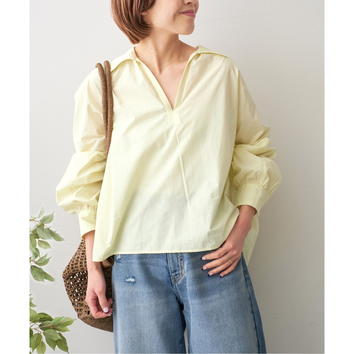papier/パピエ SLOBE別注 Holder blouse | スローブ イエナ