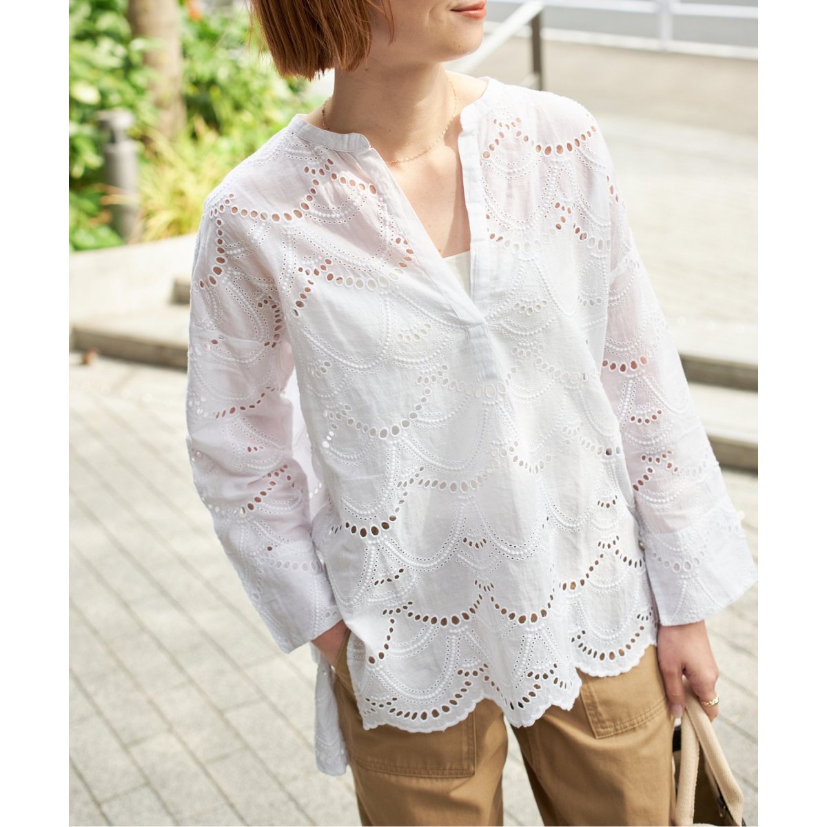 ne Quittez pas / ヌキテパ COTTON VOILE DOT HEMLA BL