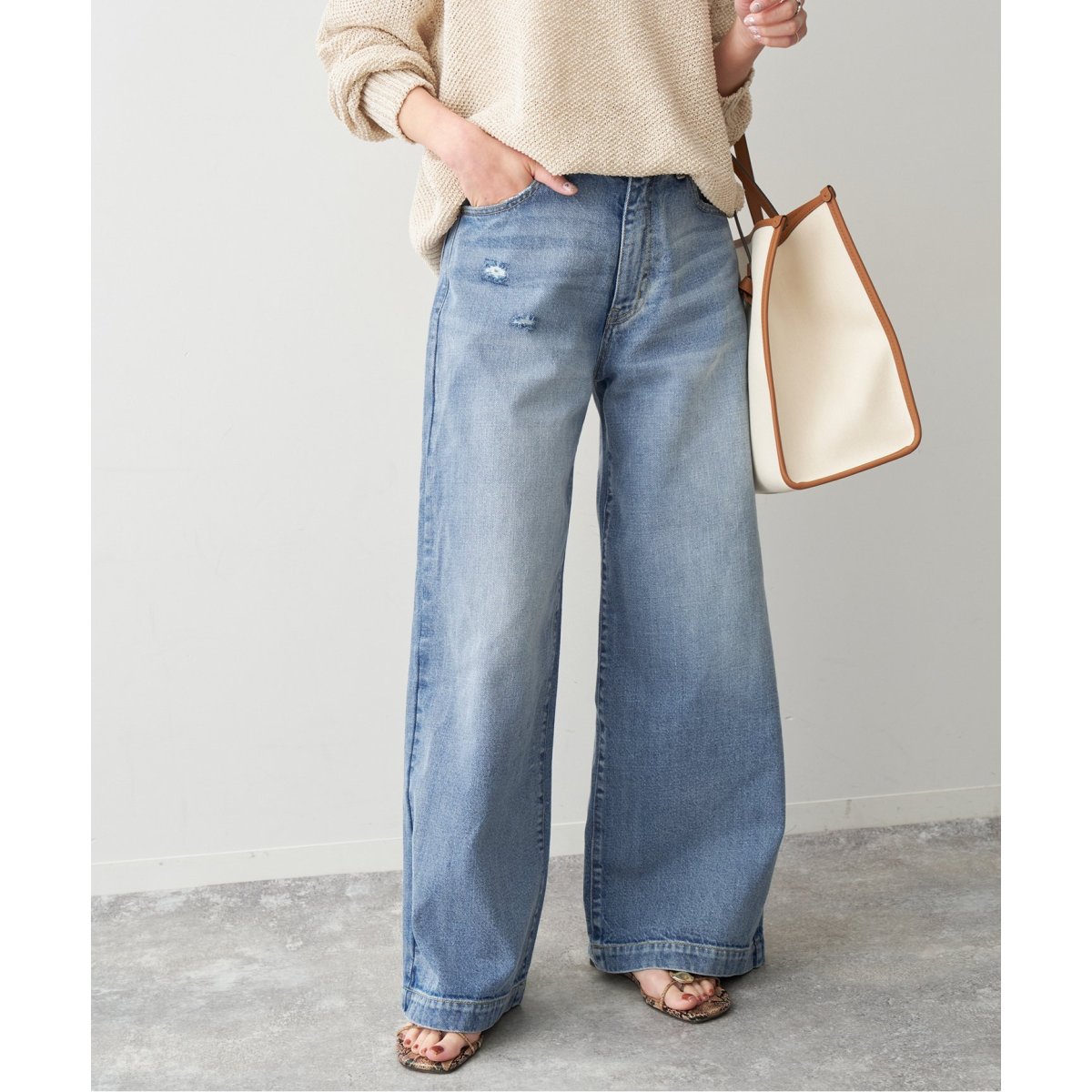 追加》5 1/2 BAGGY DENIM | スピック＆スパン(Spick and Span