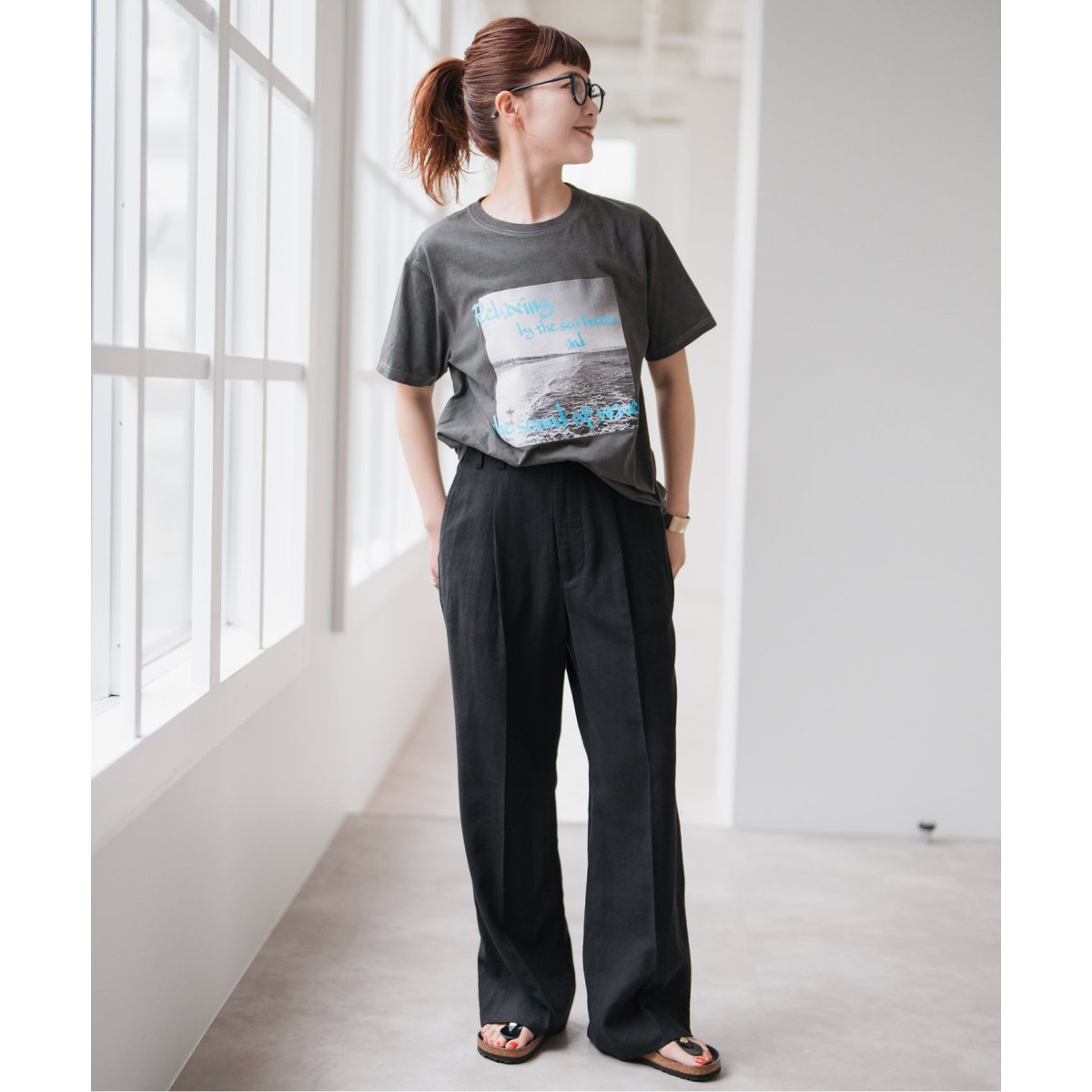 ハイブリッドラミー1タックパンツ | スピック＆スパン(Spick and Span