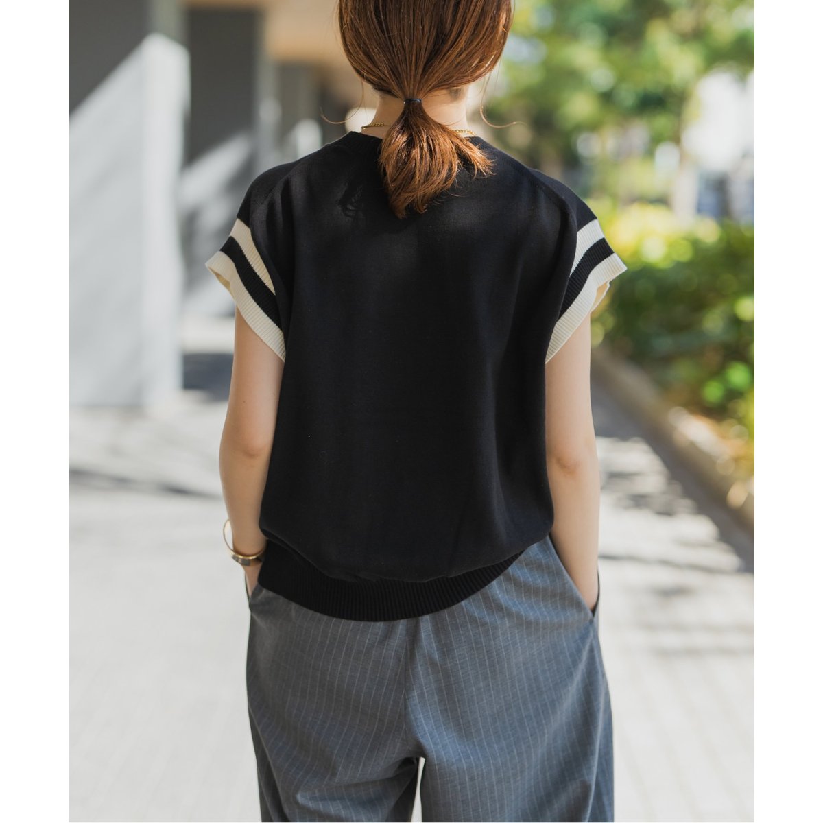 アルファベットジャガードフレンチニット | スピック＆スパン