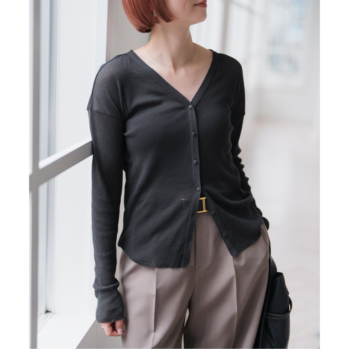 spick&span グレーガーディガンブラウスセット eyJfcmFpbHMiOnsibWVzc2FnZSI6Ik