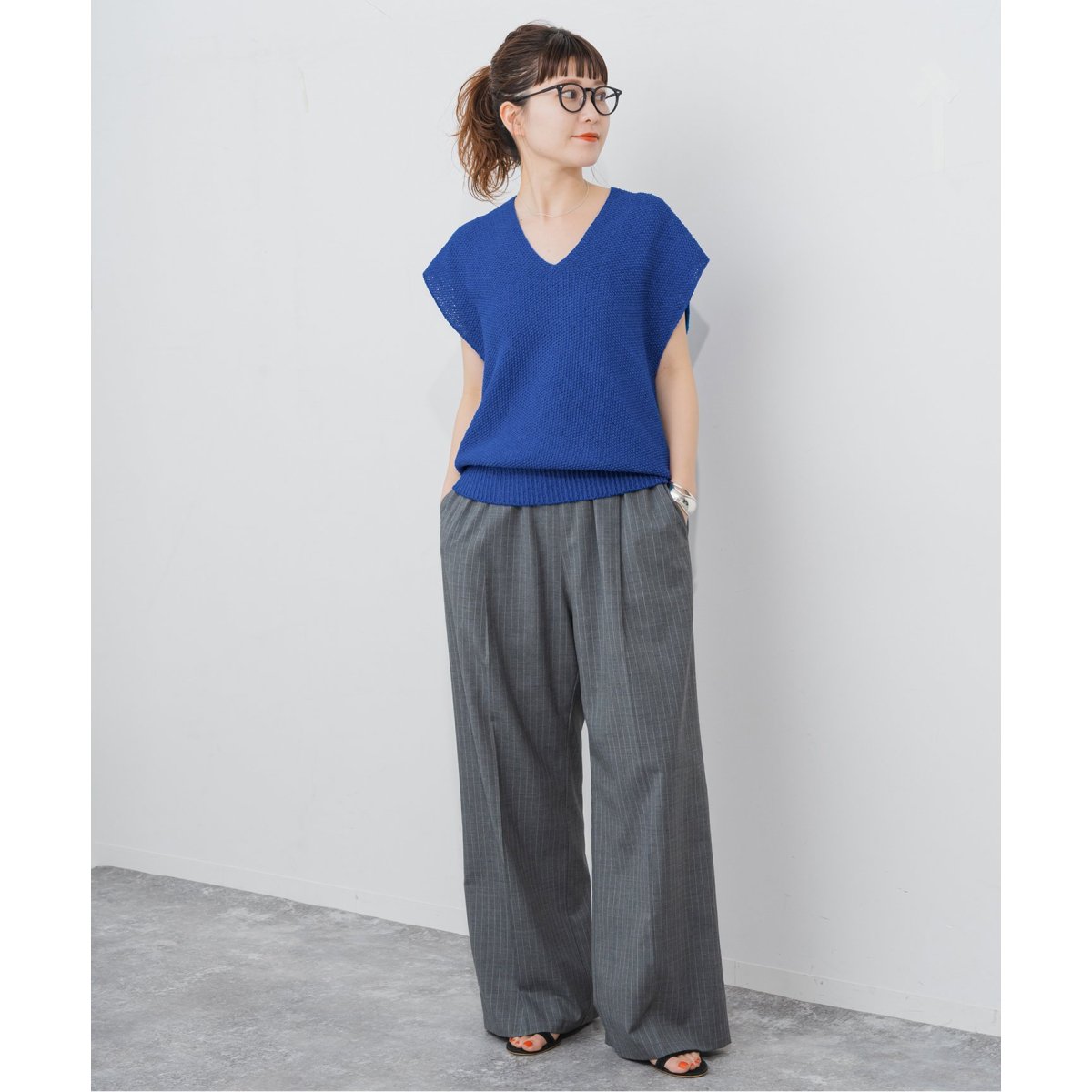 Spick & Span ペーパーヤーンルーズニットベスト ペーパーヤーンルーズニットベスト（ベスト）｜Spick and Span
