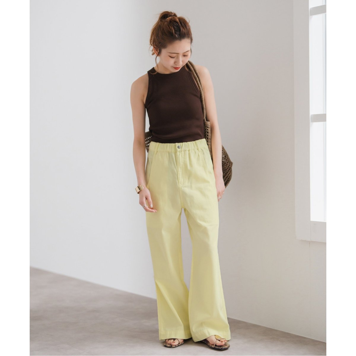スピック＆スパン　ギャザーチノパンツ Spick & Span｜《追加》ギャザーチノ | Rakuten Fashion(楽天
