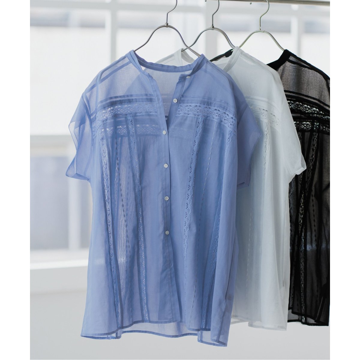 COローンフレンチレースブラウス　Spick&Span ブラック 専用 Spick＆Span ブラウス シャツ COローンフレンチレースブラウス