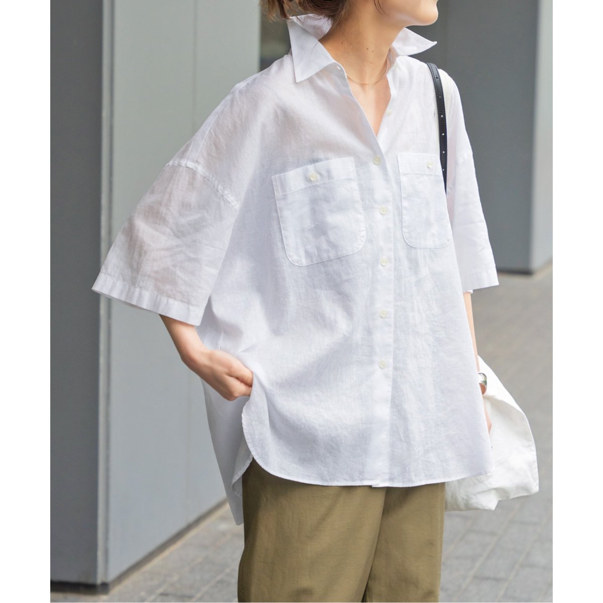 WEB限定 / 追加》コットンリネンハーフスリーブシャツ | スピック