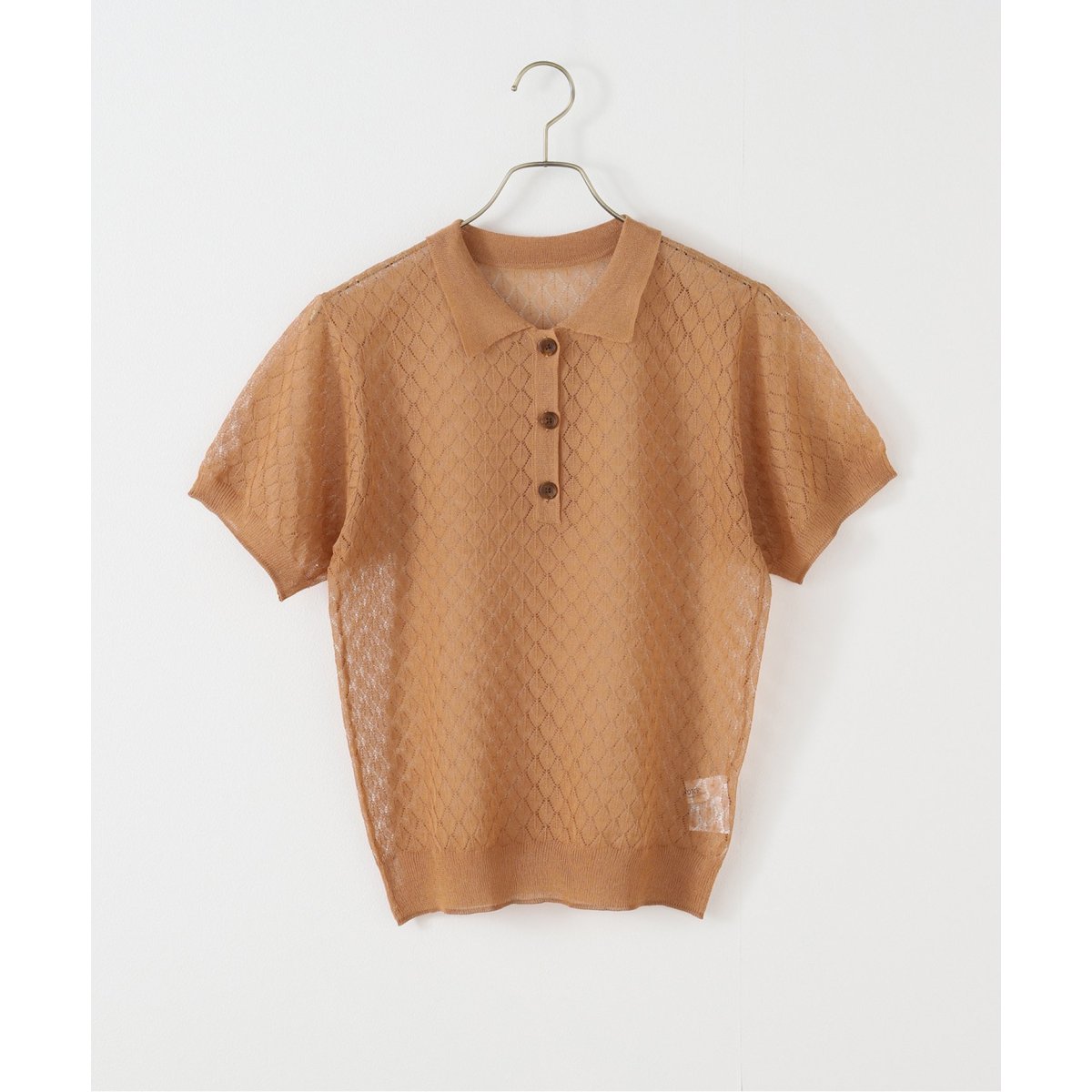 【新品未使用タグ付き】スピックアンドスパン　プロヴォーク　シアーニットポロ 新品未使用タグ付き】スピックアンドスパン プロヴォーク シアー