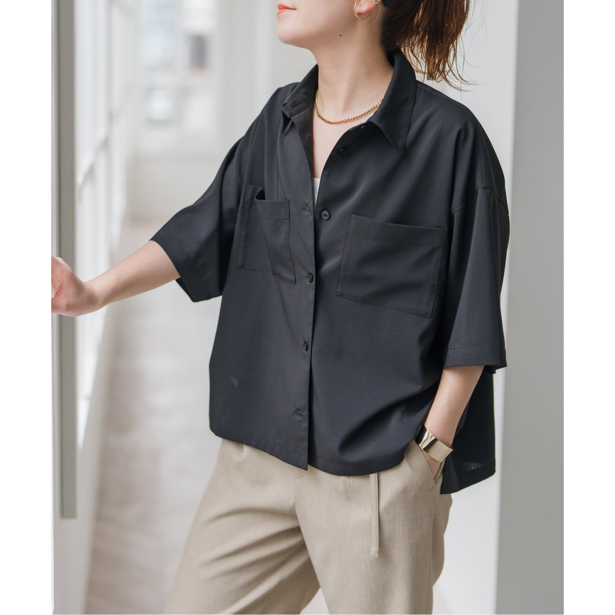 一部店舗+WEB限定》ハーフスリーブシャツ | スピック＆スパン(Spick