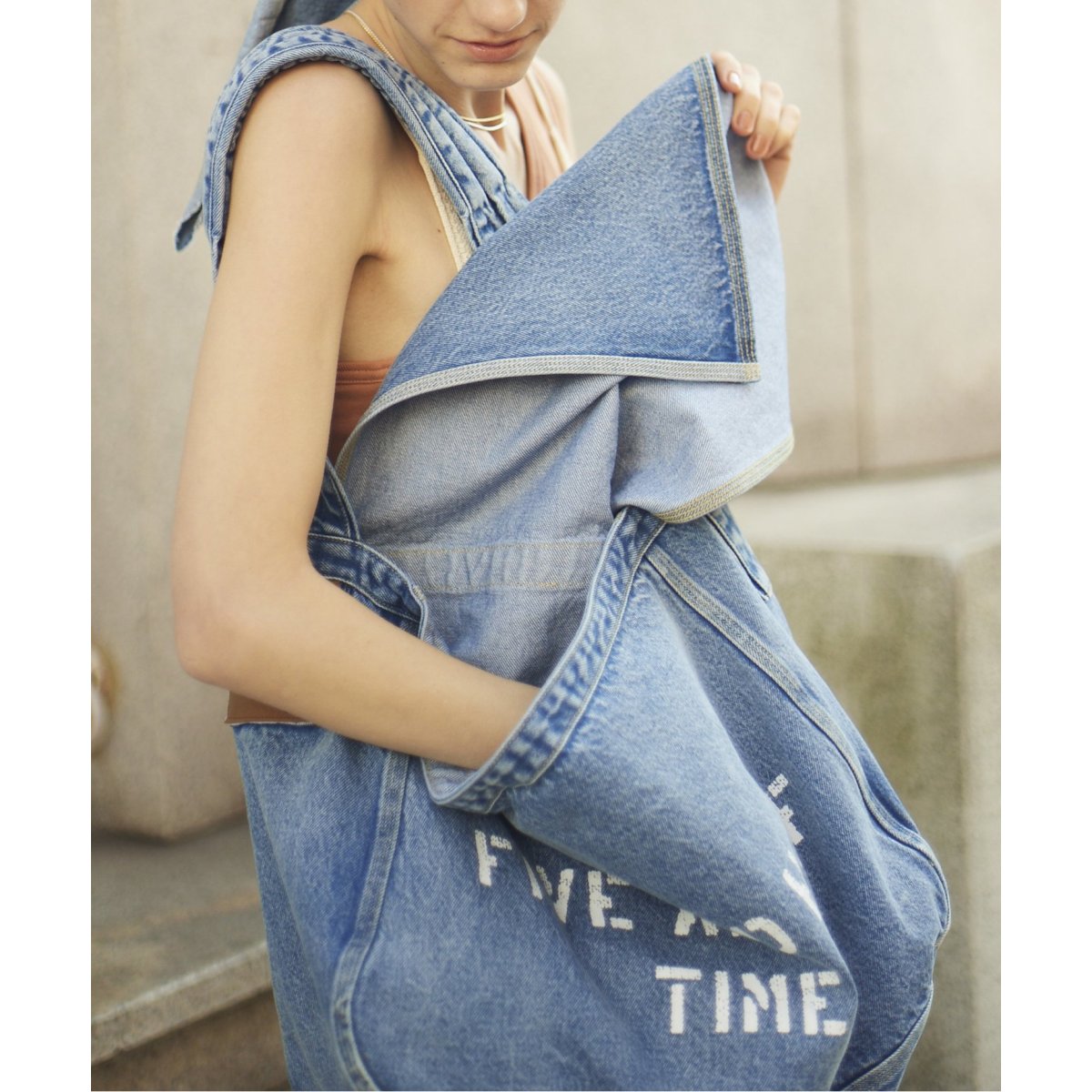 バッグ Spick and Span 5 1/2 DENIM NEWSPAPERBAG 5 1/2 DENIM NEWSPAPERBAG | スピック＆スパン(Spick and Span