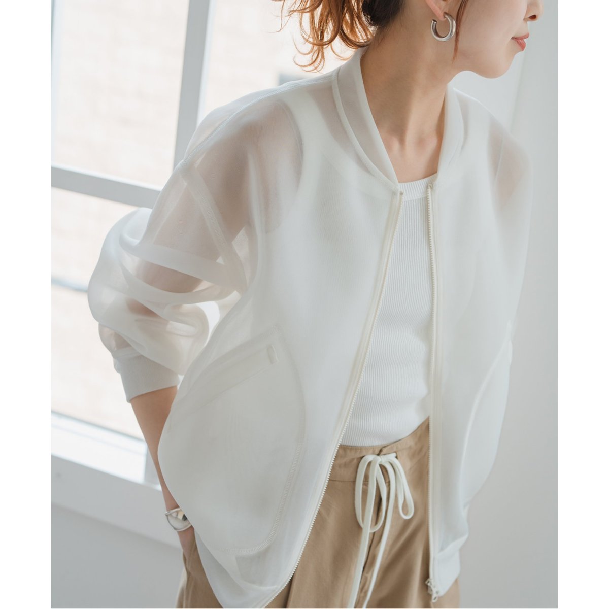 2025年完売✨未使用タグ付き スピック＆スパン シアーボンバージャケット cf019-58065-01b.jpg