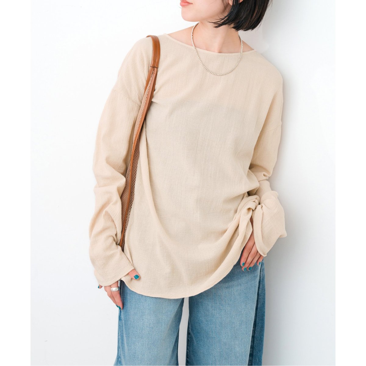 今期新作★ Spick & Span コットンクレープルーズプルオーバー試着のみ コットンクレープルーズプルオーバー | スピック＆スパン(Spick