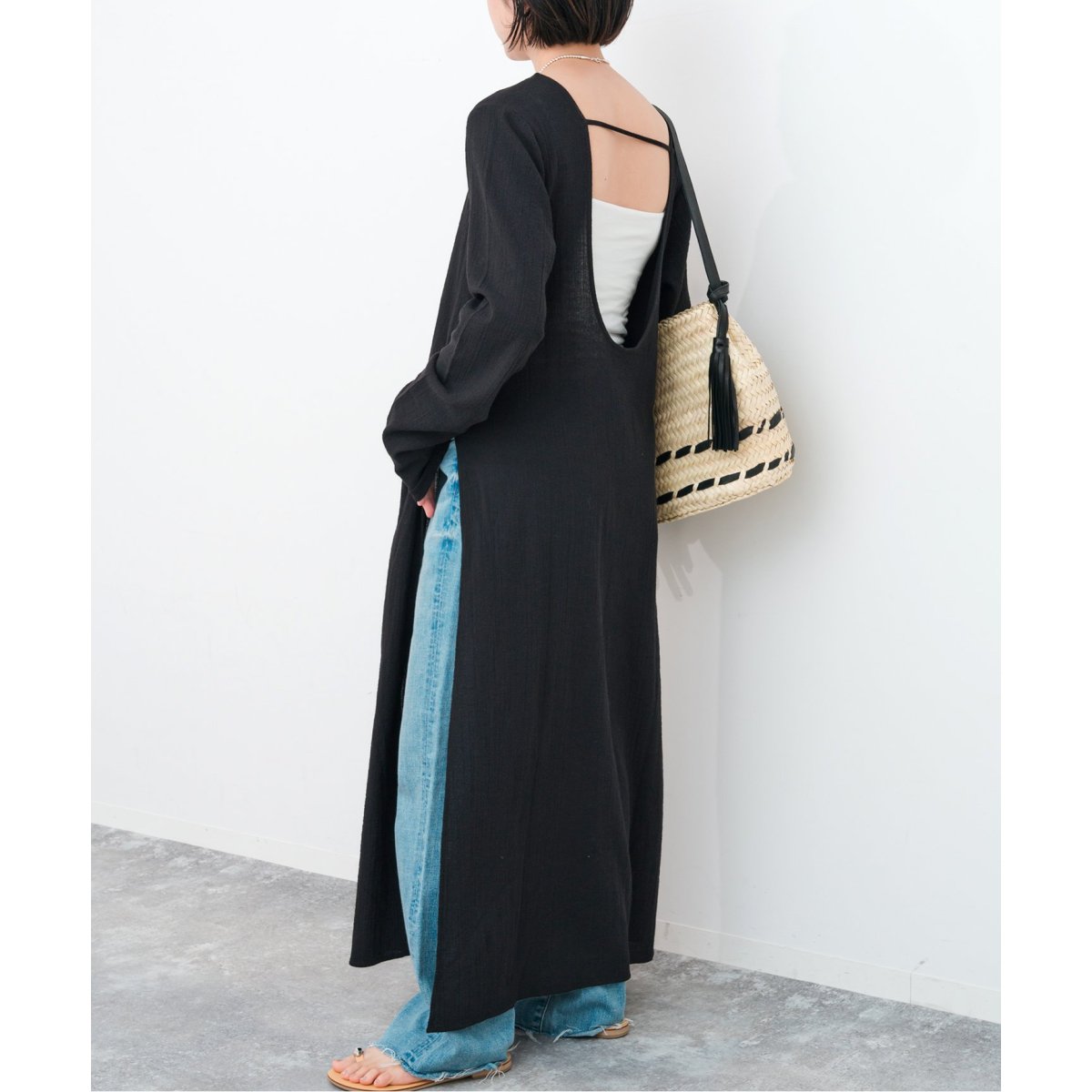 spick&span コットンクレープルーズワンピース コットンクレープルーズワンピース（ワンピース）｜Spick and