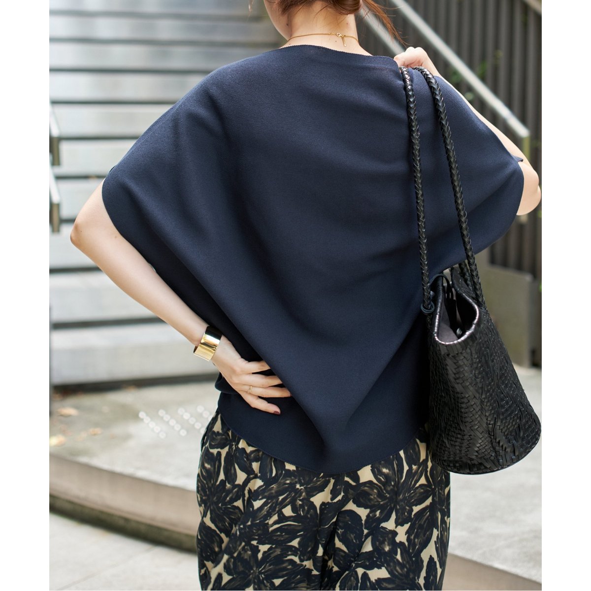 Spick and Span ボートネックニュアンスプルオーバー　美品 Spick＆Span ニット セーター 「追加」ボートネックニュアンス