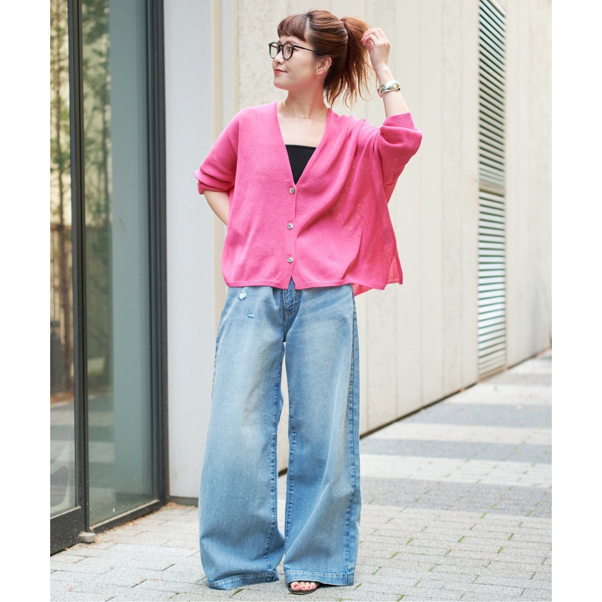 追加》ペーパーヤーンカーディガン | スピック＆スパン(Spick and Span