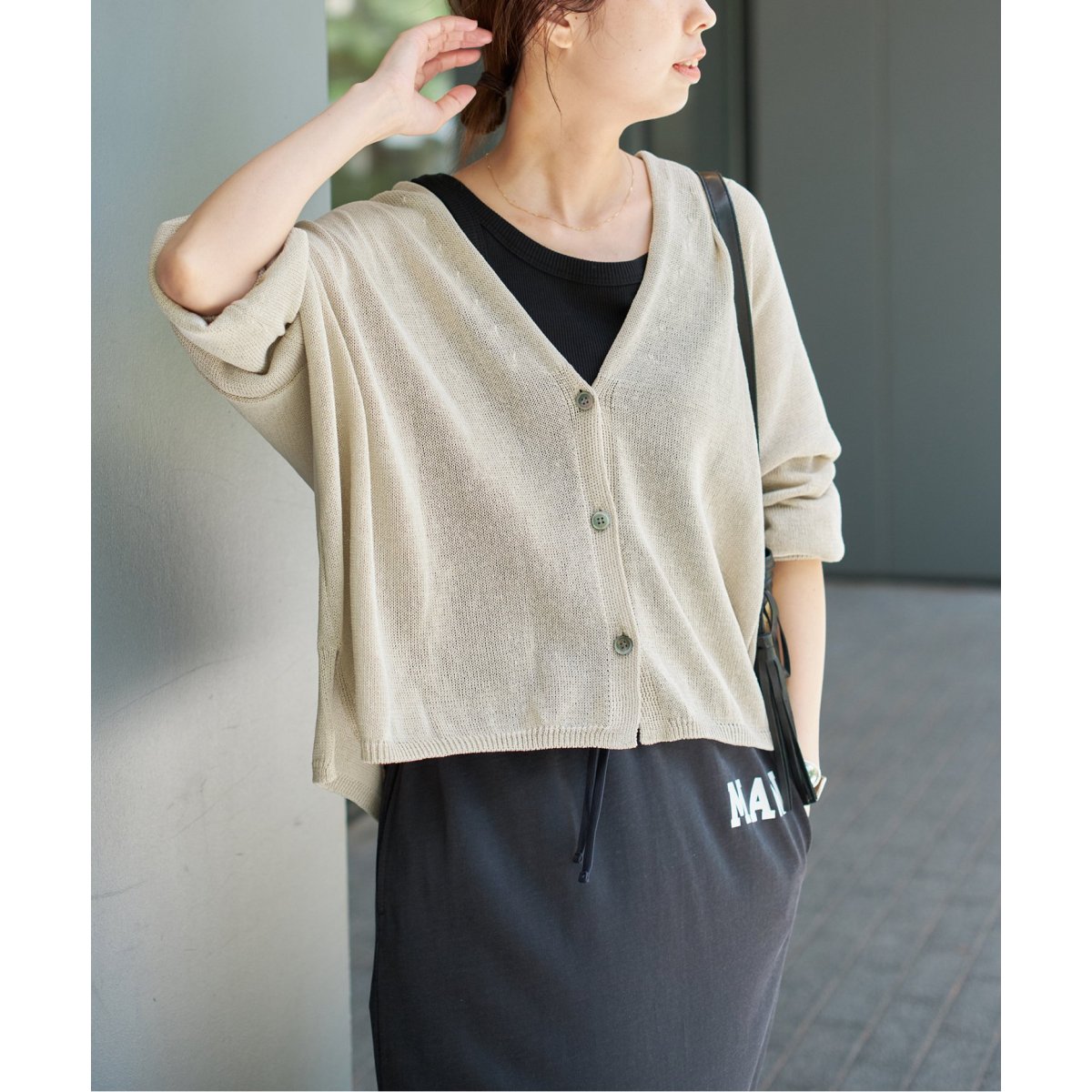 追加》ペーパーヤーンカーディガン | スピック＆スパン(Spick and Span