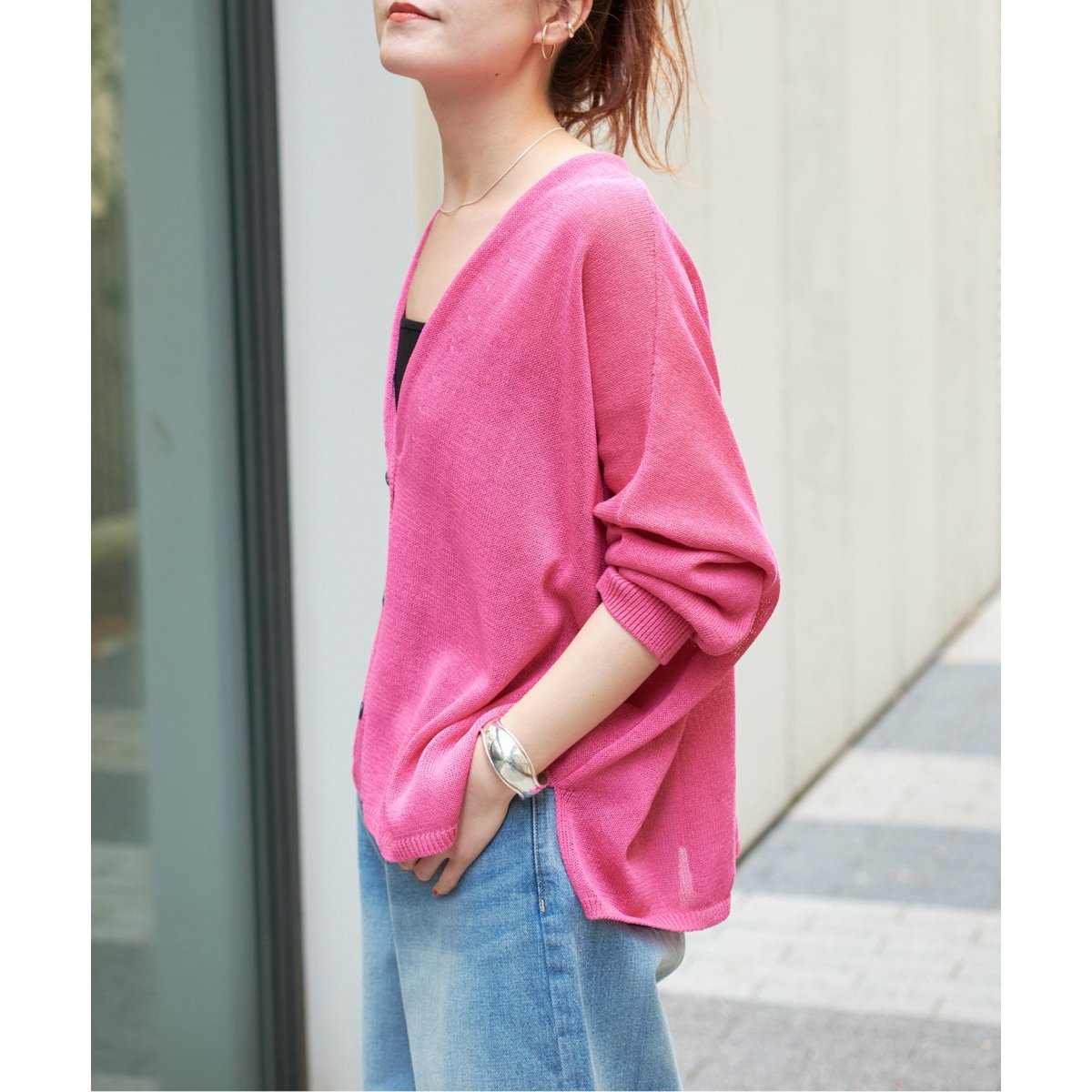 追加》ペーパーヤーンカーディガン | スピック＆スパン(Spick and Span