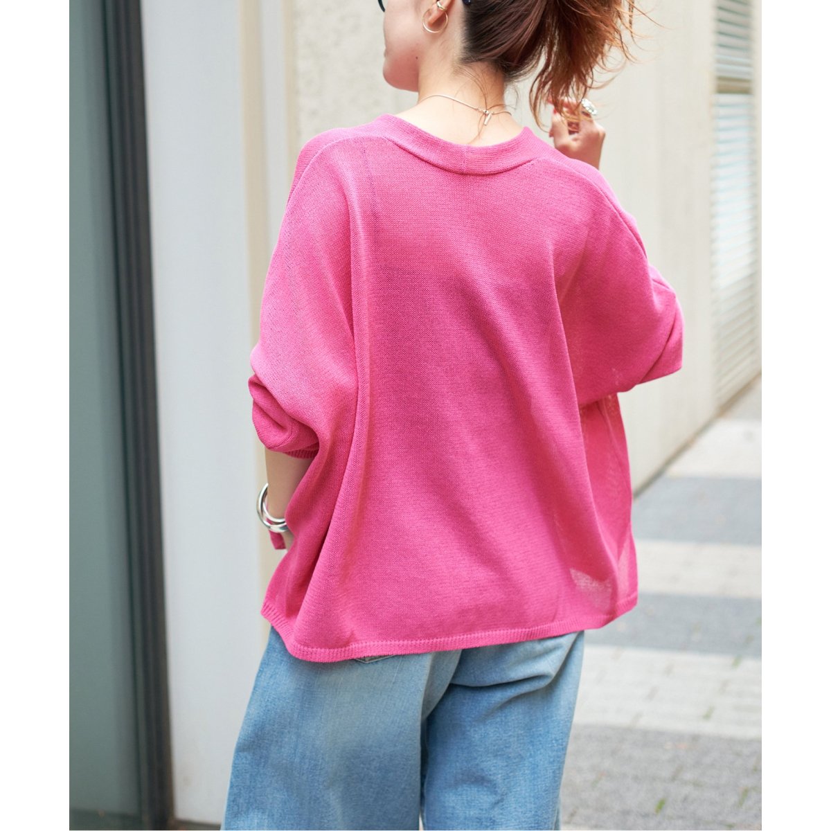 追加》ペーパーヤーンカーディガン | スピック＆スパン(Spick and Span