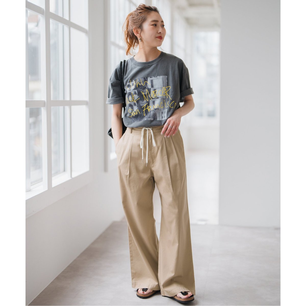 WEB限定 / 追加》コットンレーヨンドロストフレアパンツ | スピック