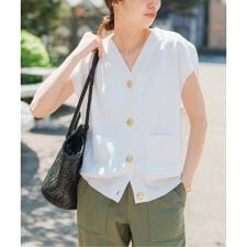 《WEB限定追加》ウォッシャブルVネックニットベスト