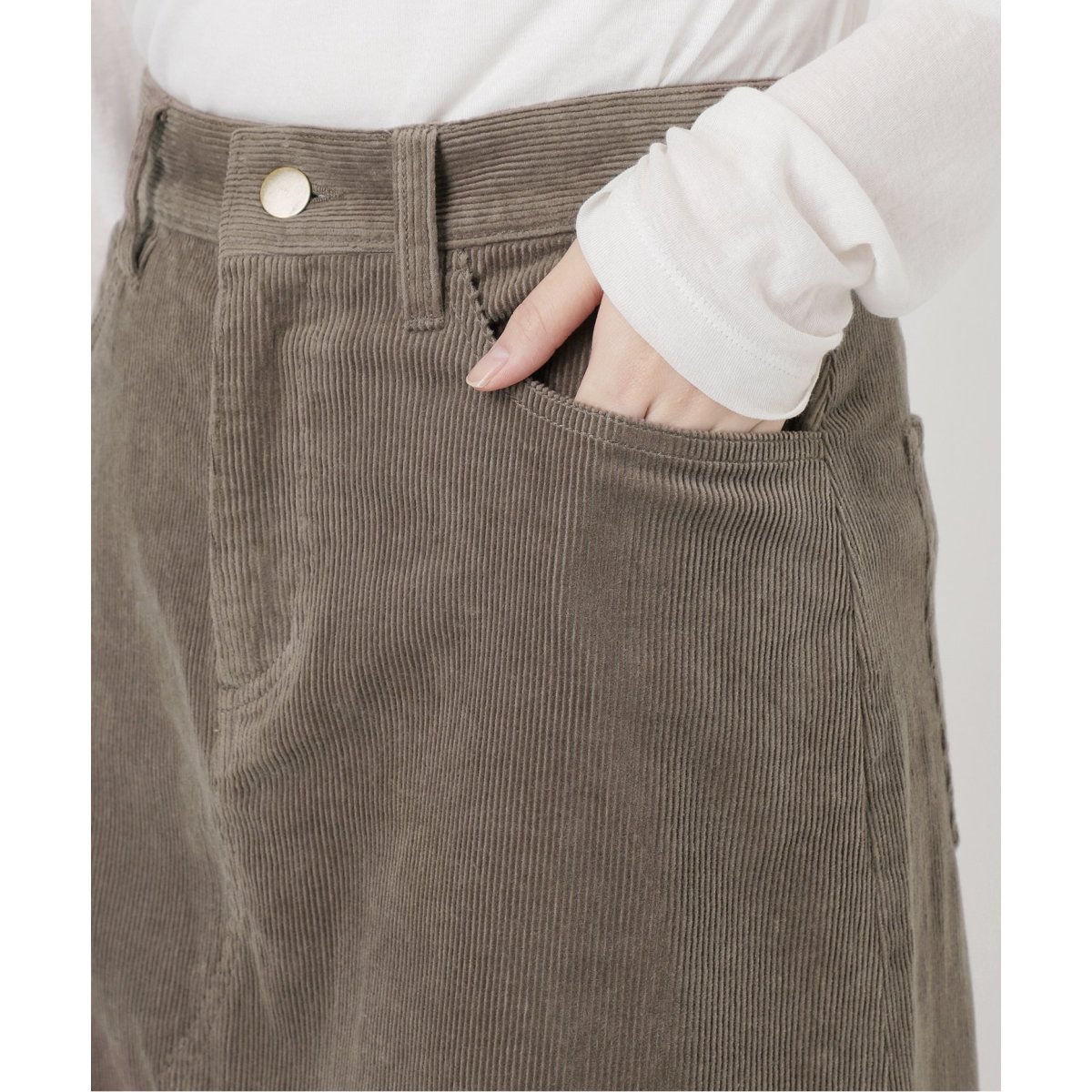 【今期もの】spick and spanストレッチコーデュロイスカート Spick＆Span（スピック アンド スパン） スカート ストレッチ