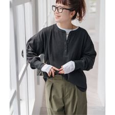 《追加予約》2枚SETヘンリーネックプルオーバー