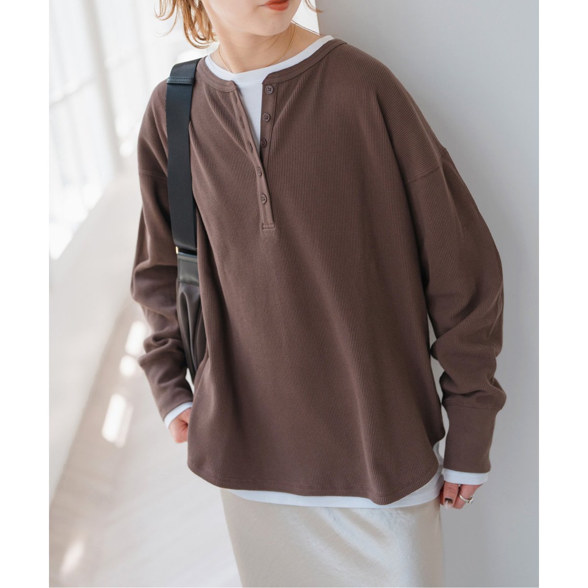 新品　未使用　Spick and Span 2枚SETヘンリーネックプルオーバー 追加3WEB限定予約》2枚SETヘンリーネックプルオーバー（Tシャツ