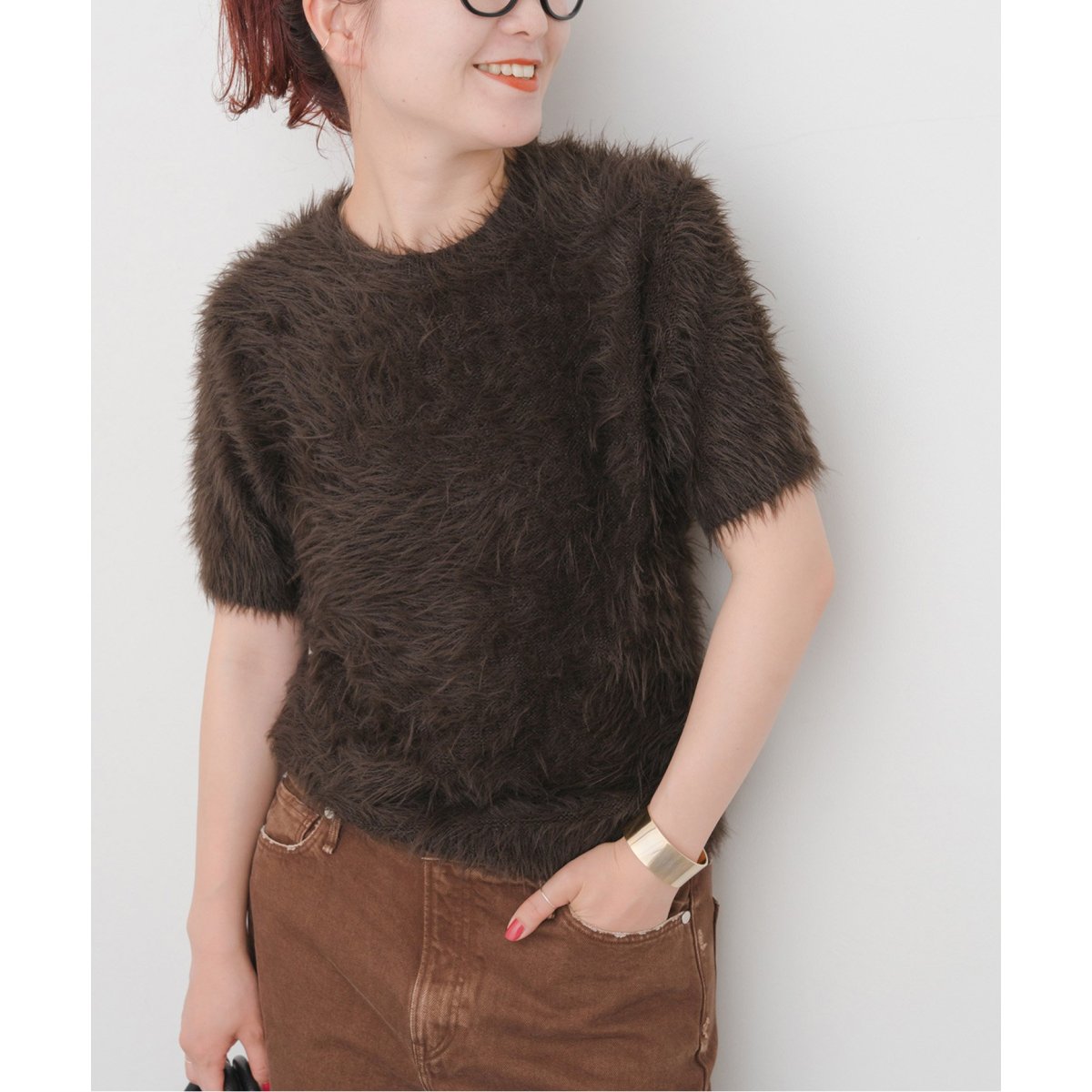 Spick &amp; Span - spick&amp;span シアーニット　サマーニット　コットンニット 1度着用のみ美品】 スピックアンドスパン 天竺ドルマンシアー