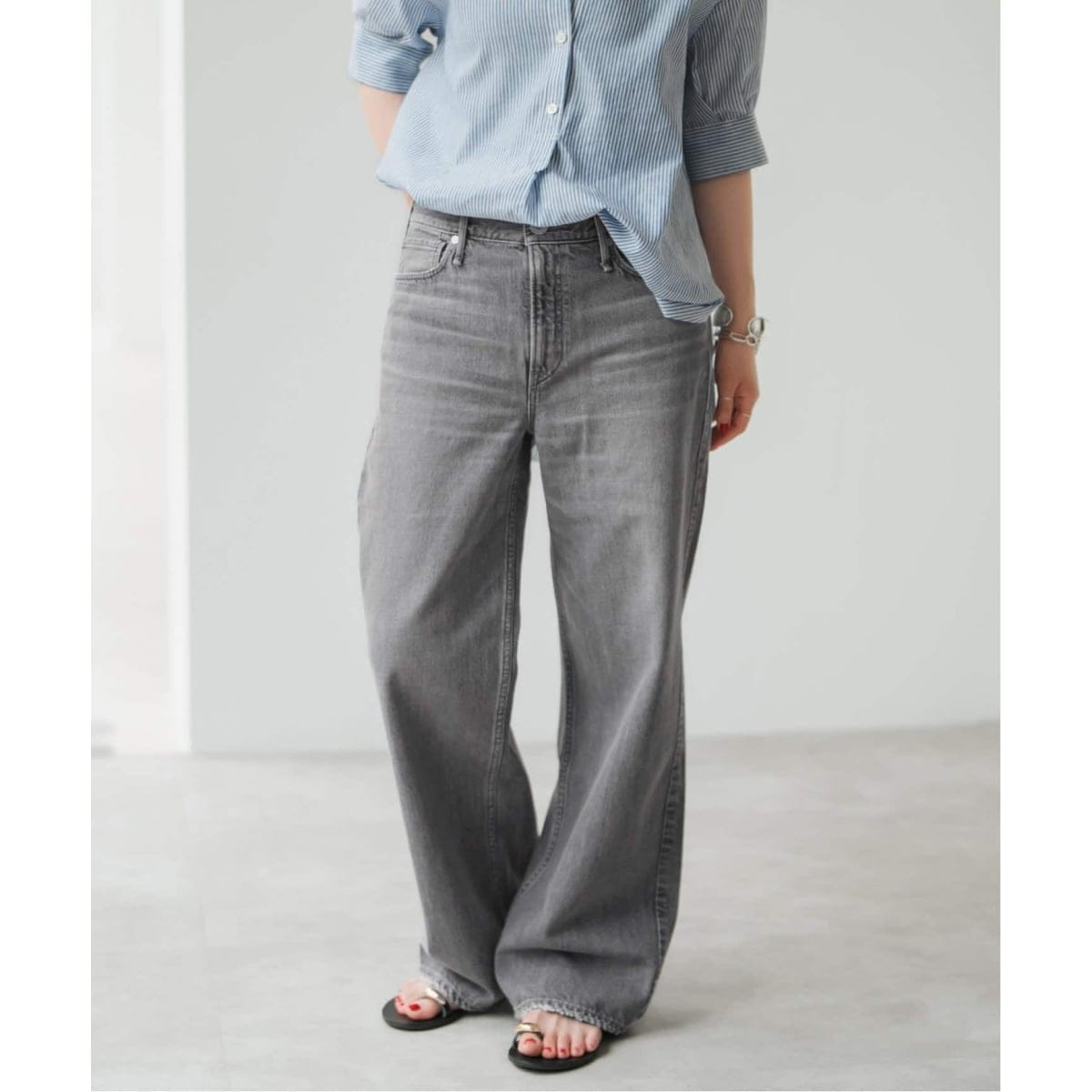 upper hights アッパーハイツThe HIM ワイドストレート　22 イエナ IENA upper hights/アッパーハイツ THE HIM ワイド