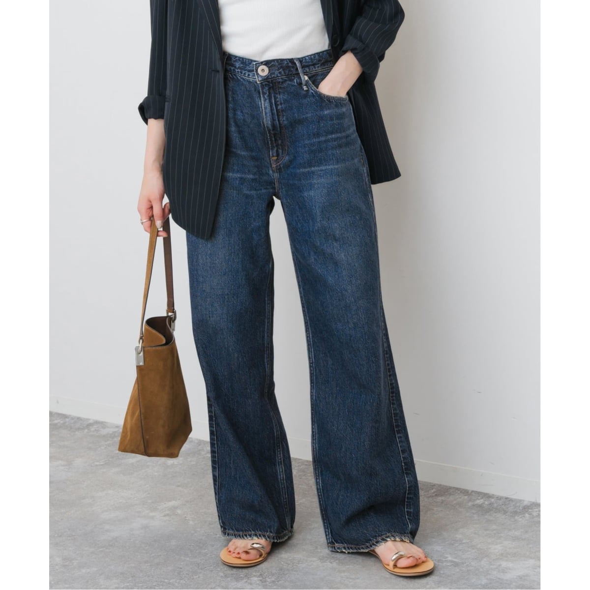 アッパーハイツ 別注 THE GARNET ワイドストレートデニム upper hights/アッパーハイツ 別注 THE GARNET ワイドストレート