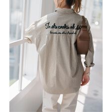 刺繍オーバーシャツ