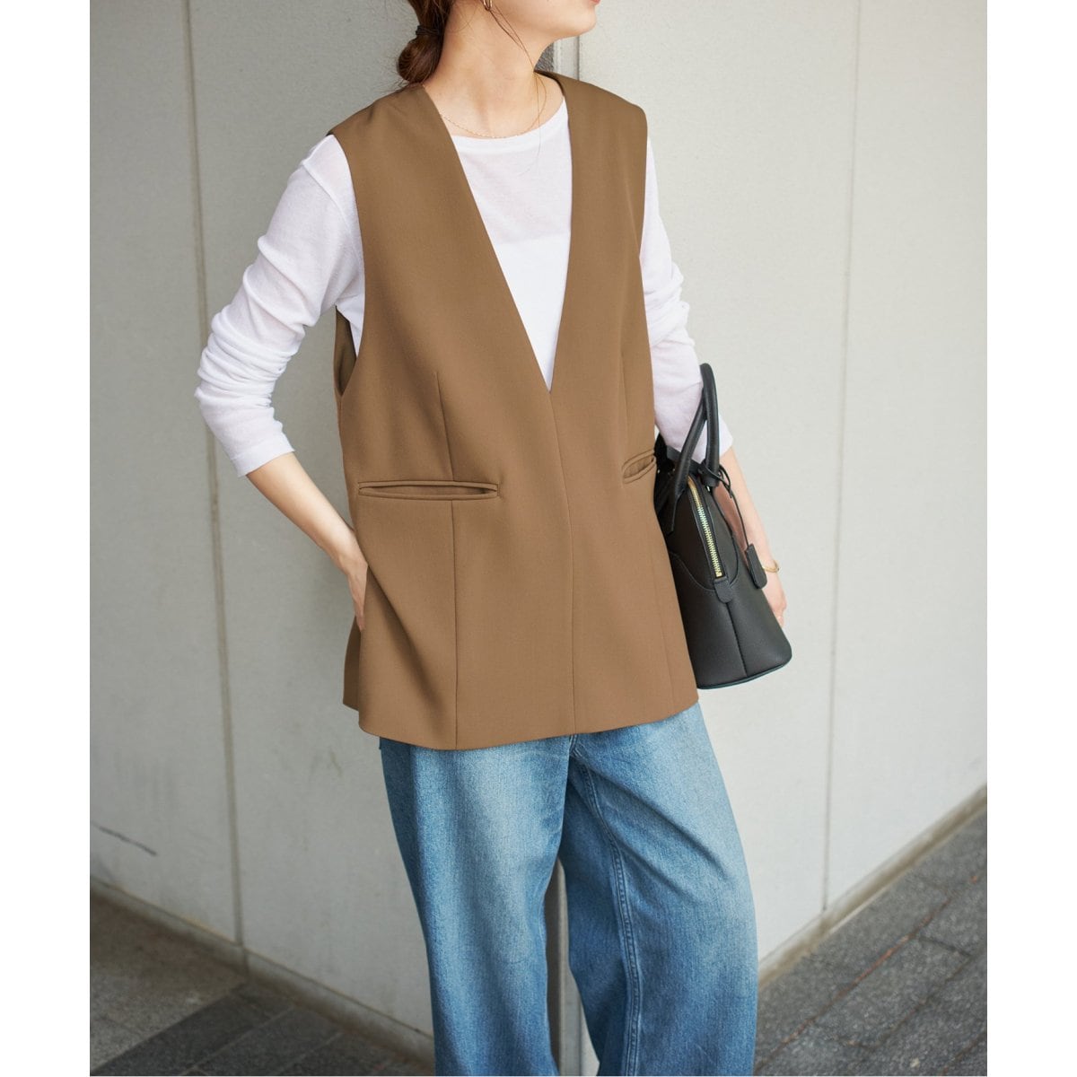 Spick & Span（スピックアンドスパン）の「#Vネック中綿ロング