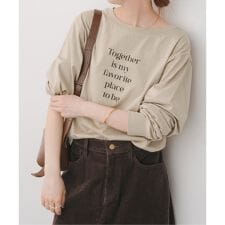 《予約》ボートネックシルケットロゴロンTEE