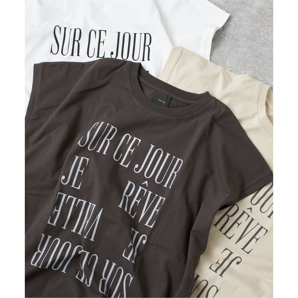 スピックアンドスパン　汗染み防止　コクーンシルエットTシャツ　新品　spick 汗ジミ防止 / コクーンシルエットTシャツ（Tシャツ／カットソー