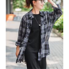 WEB限定 / 追加》コットンボイルチェックシャツ | スピック＆スパン 