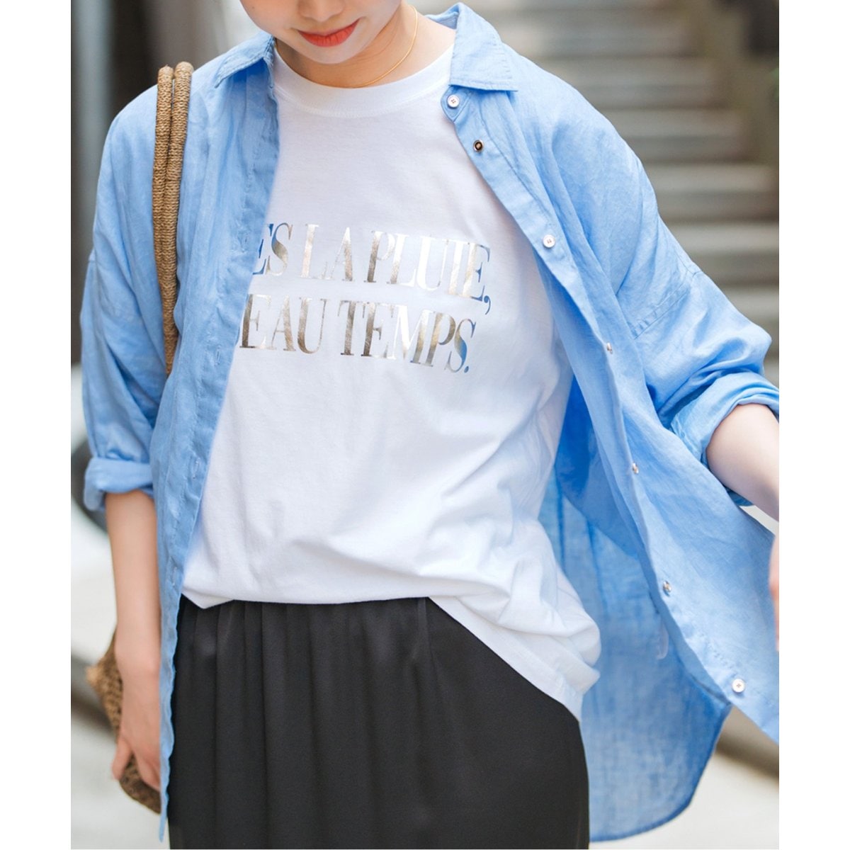 スピックアンドスパン リネン天竺ラグランロンT 2024SS／新品未使用タグ付き リネン天竺ラグランロンT（Tシャツ／カットソー）｜Spick and