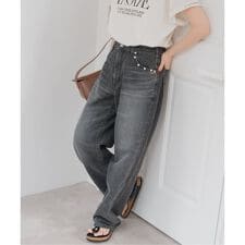 SOMETHING / サムシング ELSA LOOSE STRAIGHT PEARL