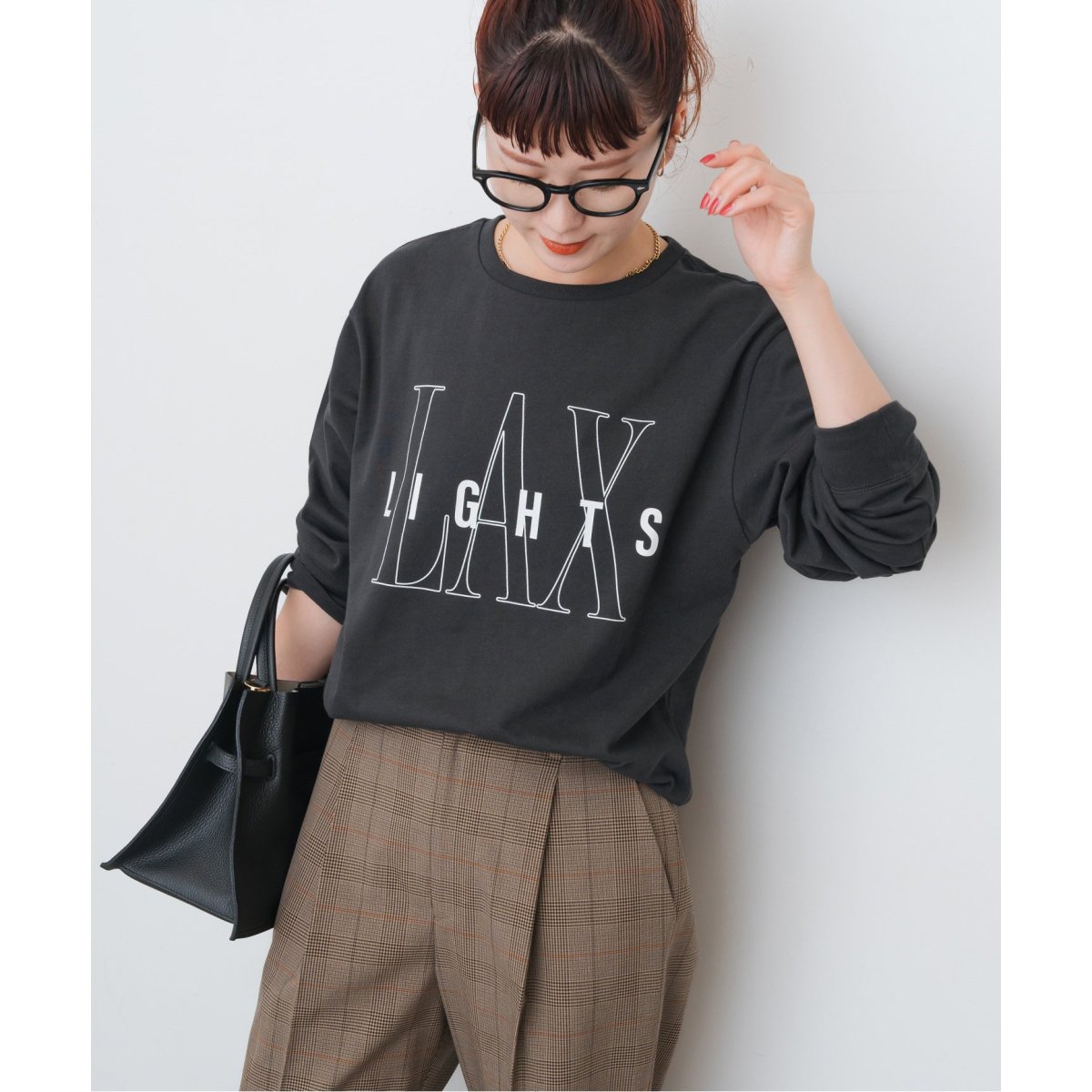 ファブリックコンビフレアスリーブプルオーバー | スピック＆スパン