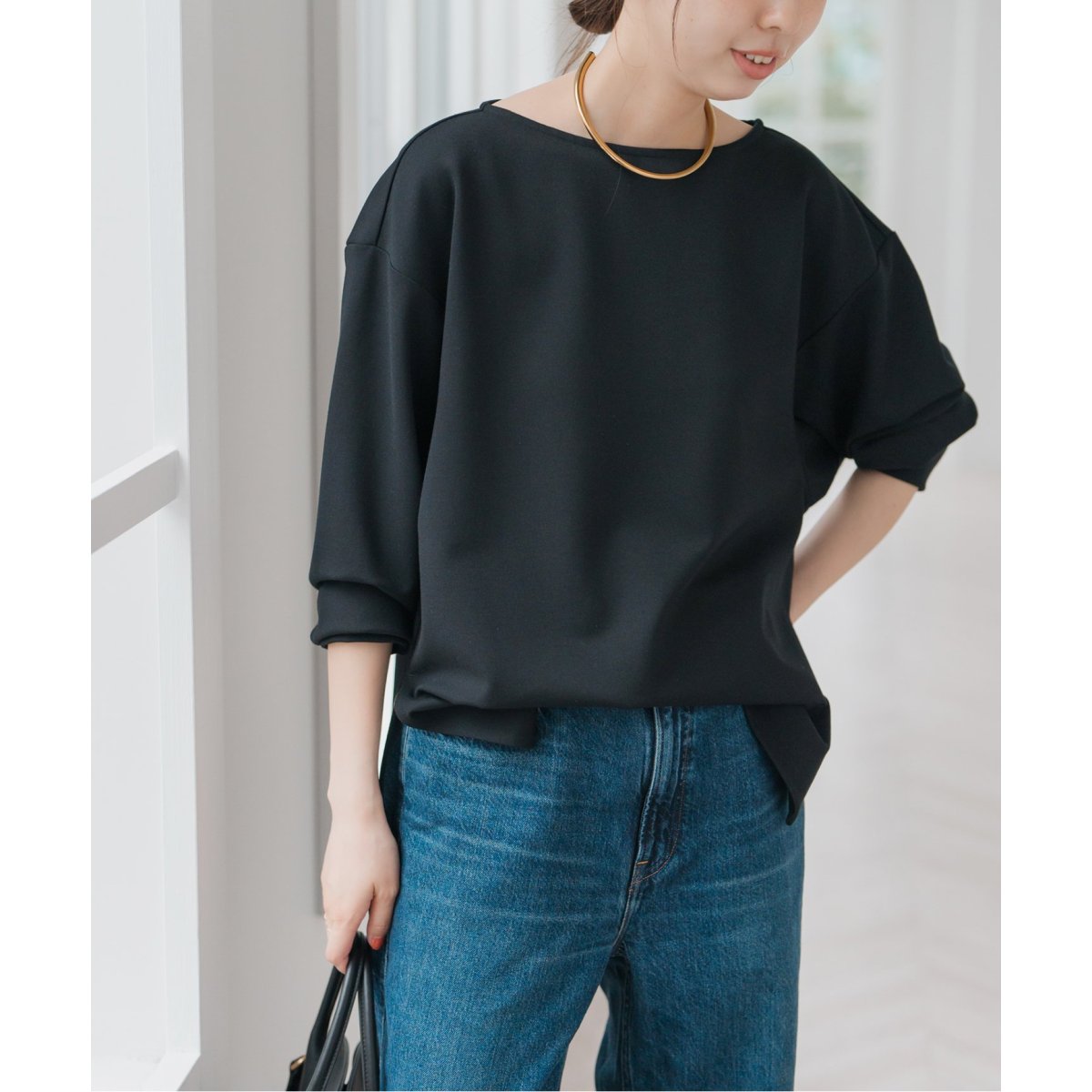 Spick & Span◇クルーネックプルオーバー ガウチョ セットアップ